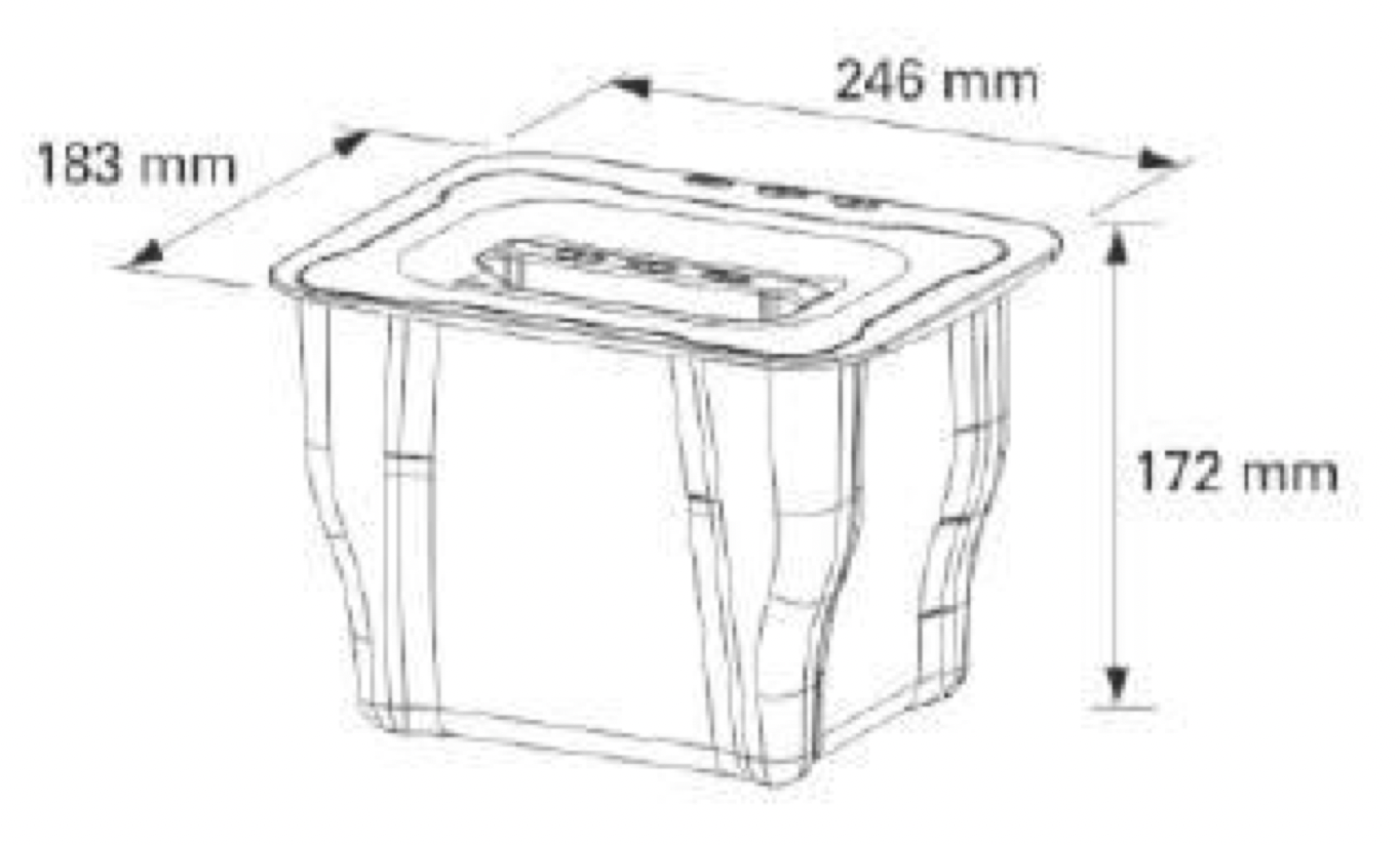 Контейнер для мусора на дверцу Iota 5 Light Grey NAVAKO 10026 - Вид №4