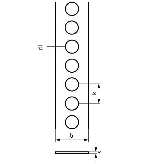 0831017 Монтажный элемент BIS Перфолента оцинкованная монтаж обычных и вентиляционных труб WALRAVEN  - Вид №1