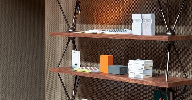 Bonaldo Открытый деревянный книжный шкаф sun-id-1416240 - Вид №1