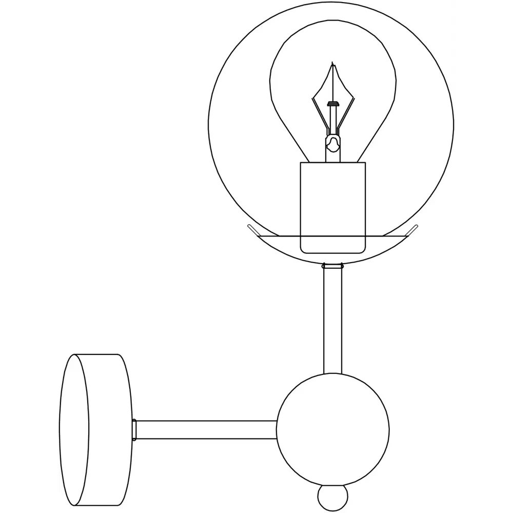 Бра «Galaxy» 596/1А 1хЕ27х60 Вт цвет античная бронза Escada STLM-2067370 - Вид №5
