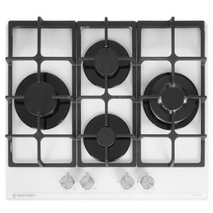 9168785 Газовая варочная поверхность Meferi MGH604WH GLASS ULTRA