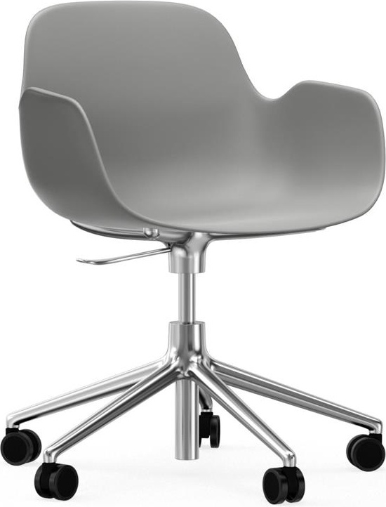 606141 Кресло Swivel 5W Gaslift Alu Grey Normann Copenhagen Form
