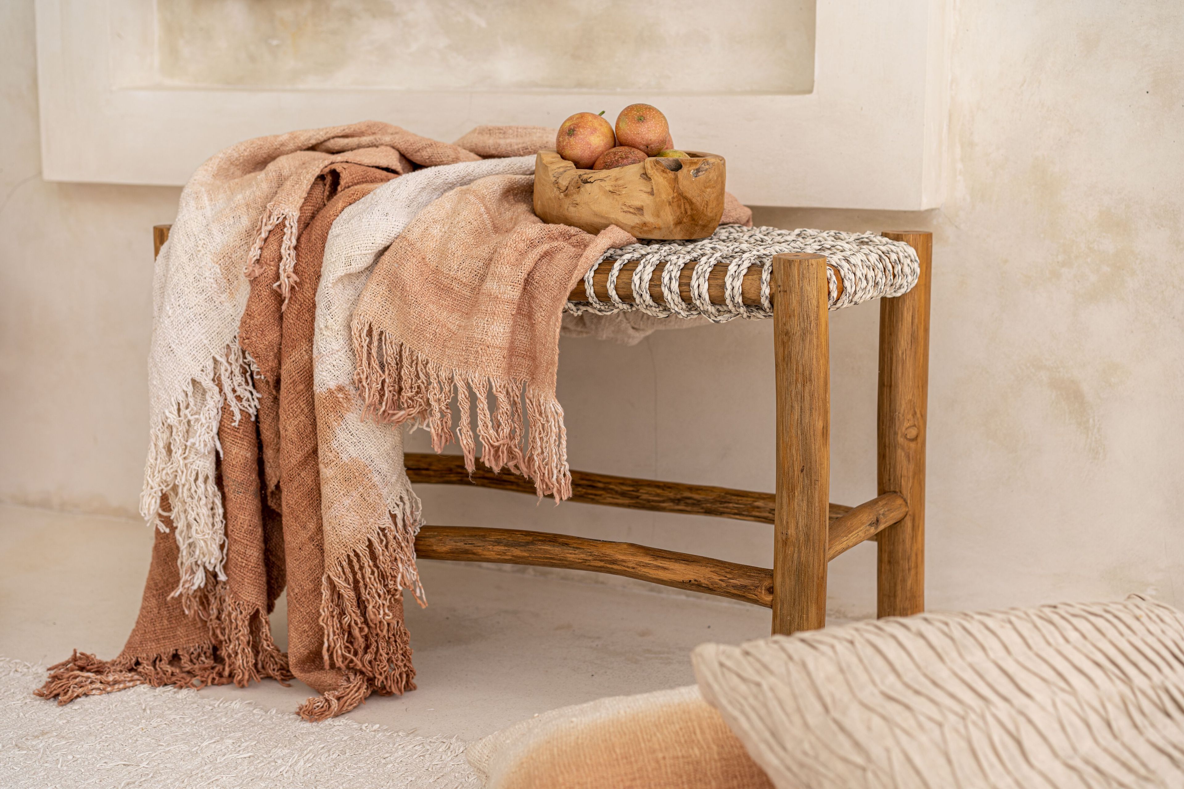 Садовая скамейка из тика и веревки cbdesign Sauvage ARCH-00021332 - Вид №1