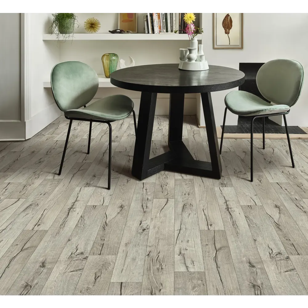 Линолеум бытовой KREAFORTA «Эйпен» 23 класс, серый под дерево 3.5 м 89436103 STLM-1580368 - Вид №5