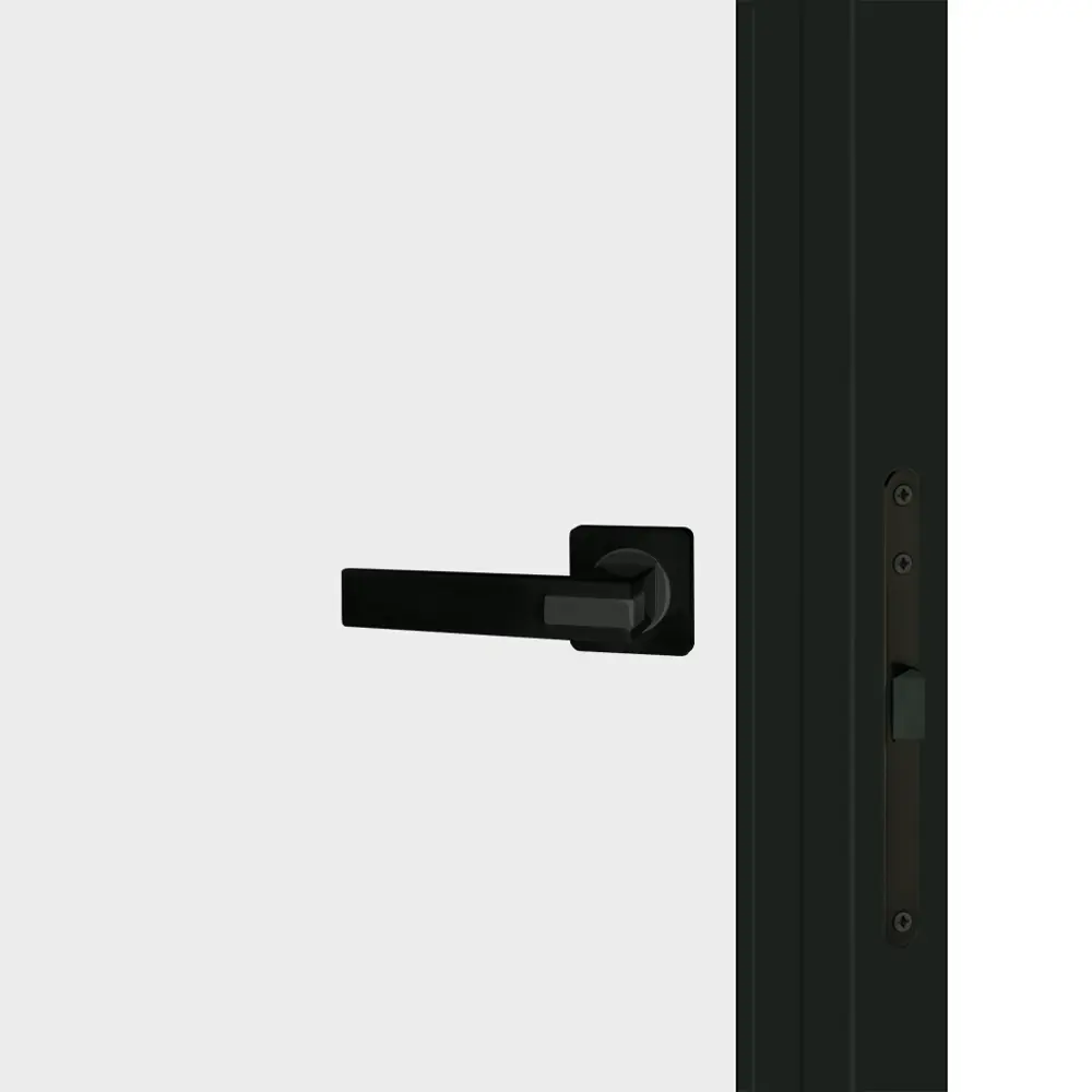 Дверь межкомнатная глухая Invisible Opt 90x200 см правая алюминий цвет белый с черной кромкой 89439062 STLM-2019914 VELLDORIS  - Вид №1
