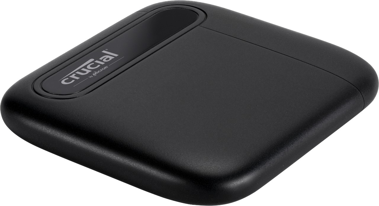 CT2000X6SSD9 2000gb x6 portable ssd, usb 3.1 gen-2 type-c, read speeds up to 540mb/s, black Crucial Santreyd  - Вид №1