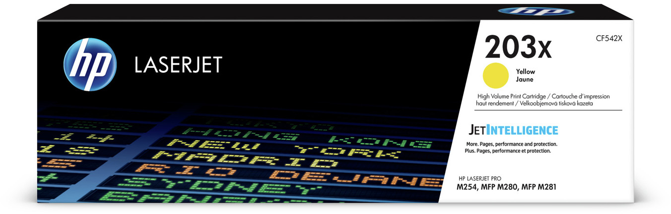 CF542X 203x original yellow laserjet toner cartridge HP Santreyd 