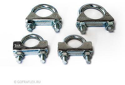 Стягивающие хомуты из углеродистой стали 55 мм Flexible hose Россия H55 - Вид №1