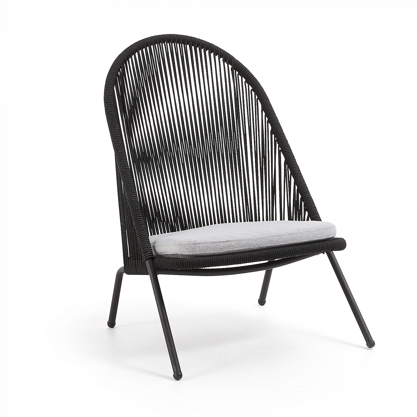 067771 Кресло Stad черный канат La Forma Shann  - Вид №4