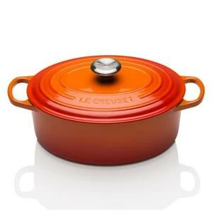 Утятница чугунная Le Creuset, Ø29 см, оранжевая