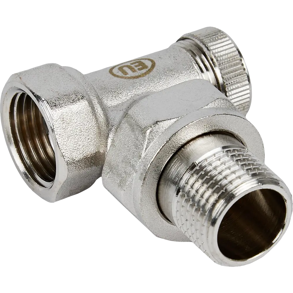 Запорный клапан для радиатора угловой Euros 1/2" латунь 85473186 STLM-2112741 
