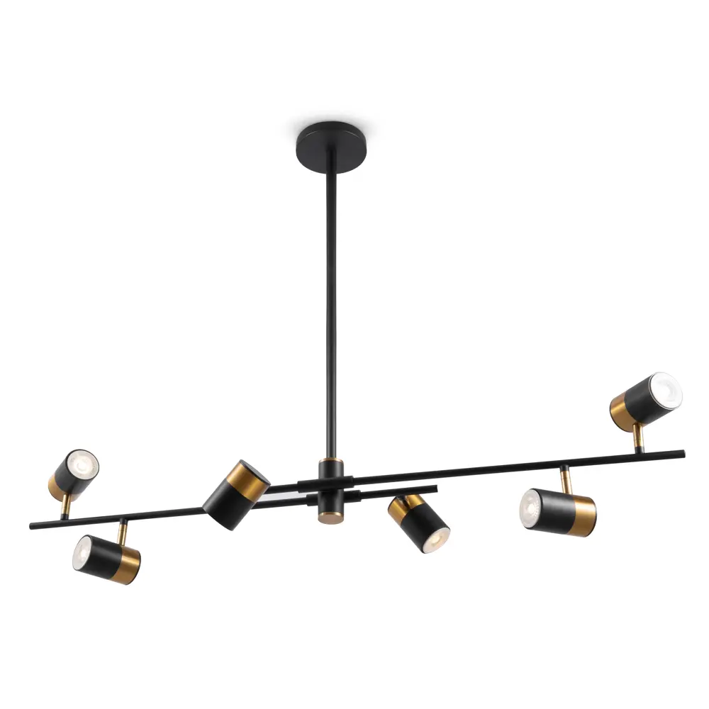 Подвесной светильник Freya Enzo - стильная черная люстра на планке 88241773 STLM-0922078 - Вид №1