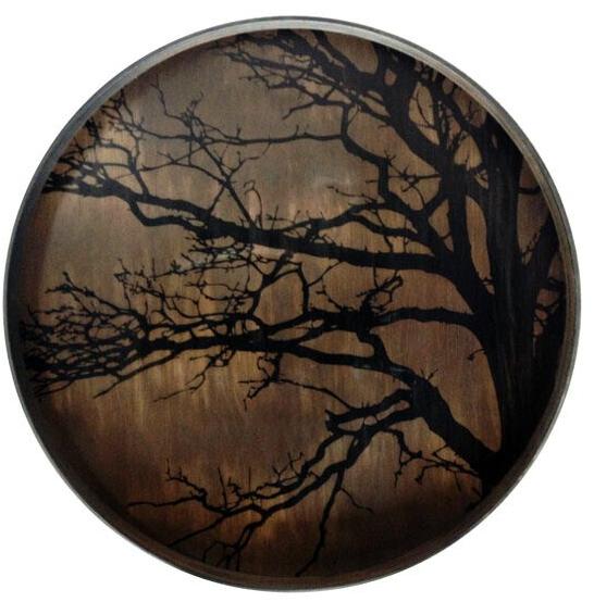 Ethnicraft Круглый деревянный поднос Classic 20404 - Вид №1