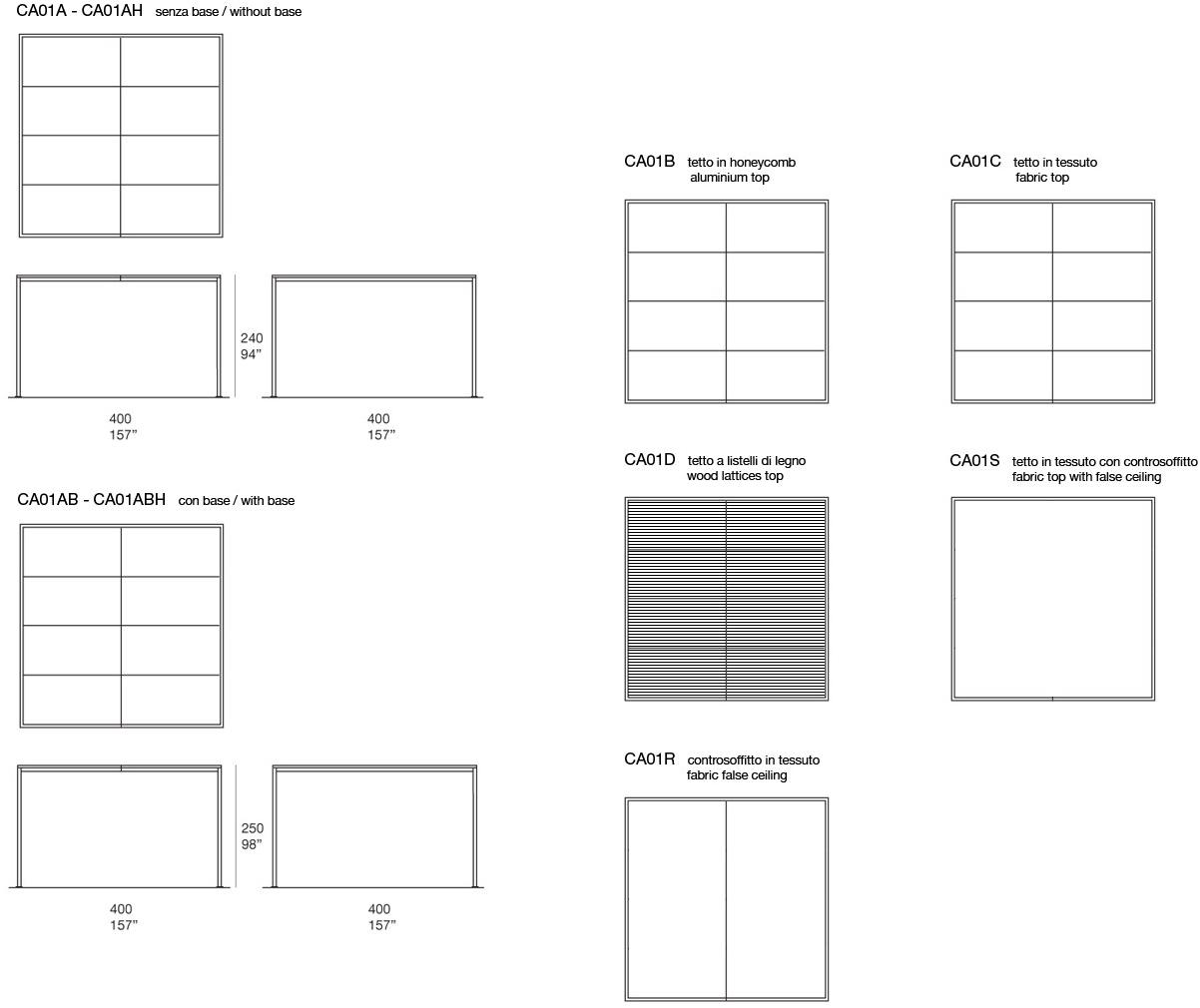 Paola Lenti Беседка из алюминия и дерева sun-id-1388684 - Вид №11