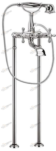 Rubinetteria Giulini Напольный смеситель для ванны с ручным душем Lotus - vienna F0500ct