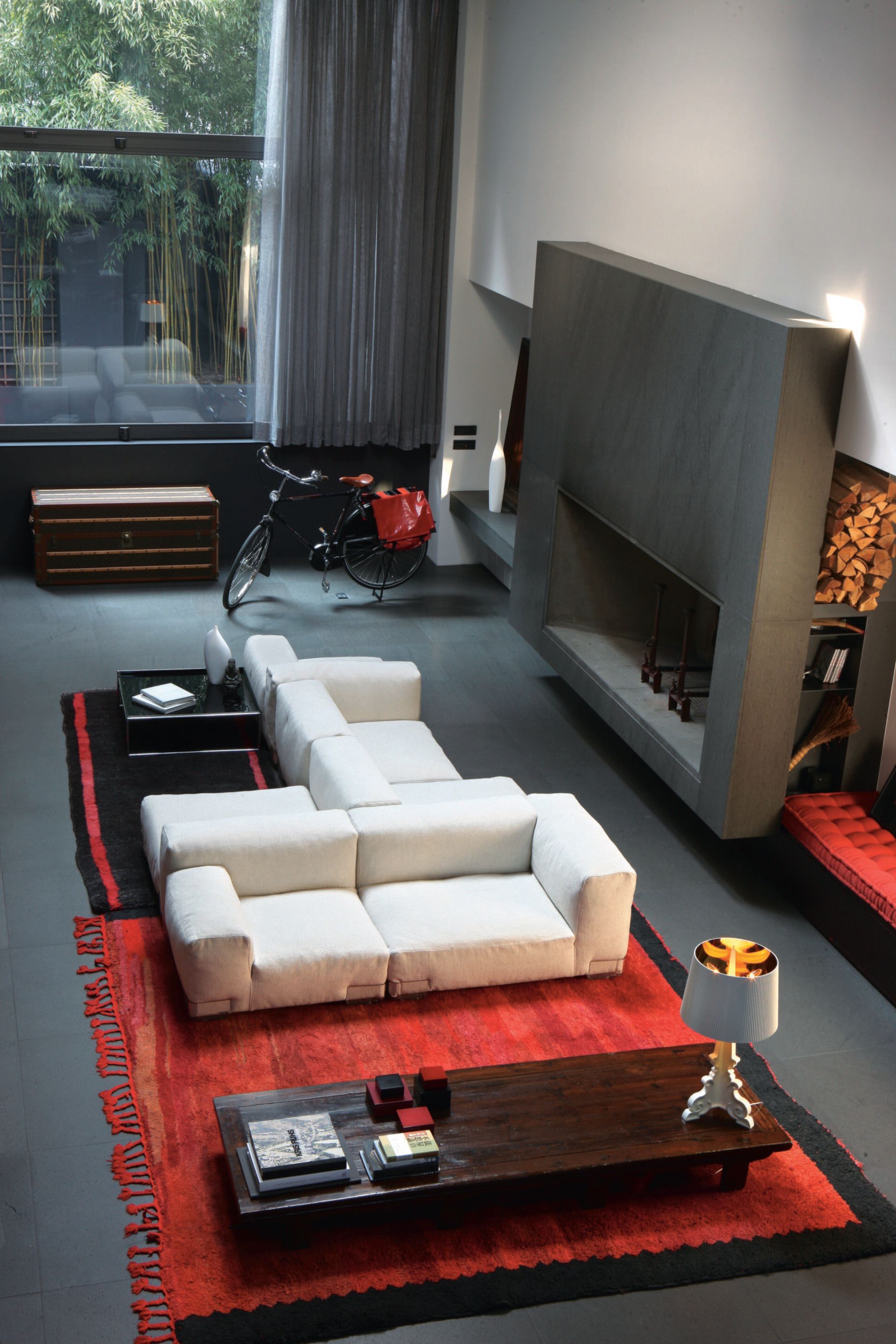 3-местный модульный тканевый диван Kartell Plastics ARCH-00090945 - Вид №2