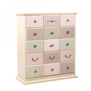 11437 Комод Пандора 3 Айвори Акварель BOGACHO