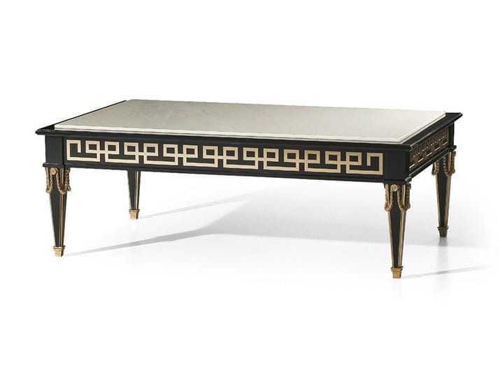 Лакированный журнальный столик с мраморной столешницей OAK Галерея ARCH-00129979 - Вид №1