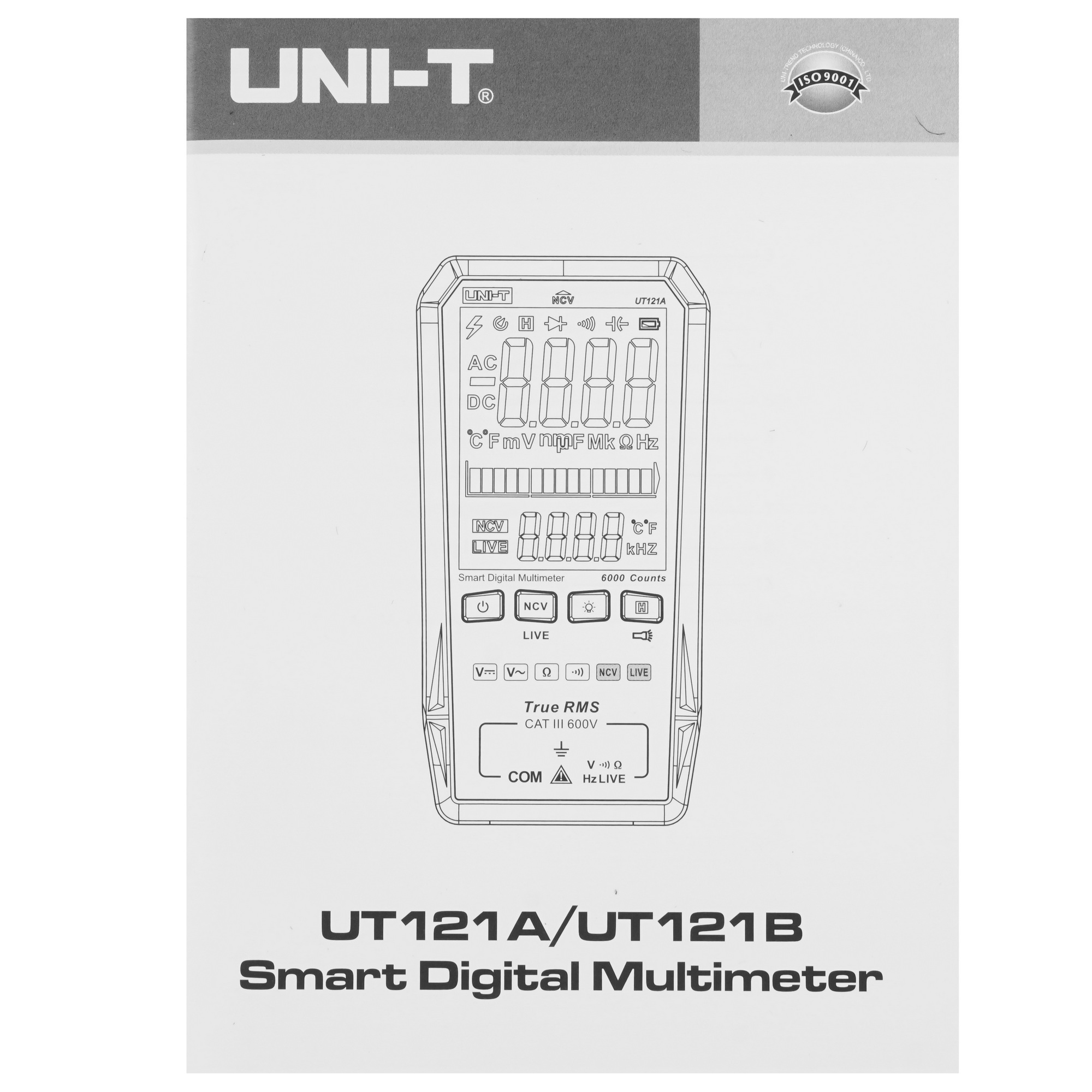 Мультиметр UNI-T UT121A 9155839 STDN-0132947 - Вид №6