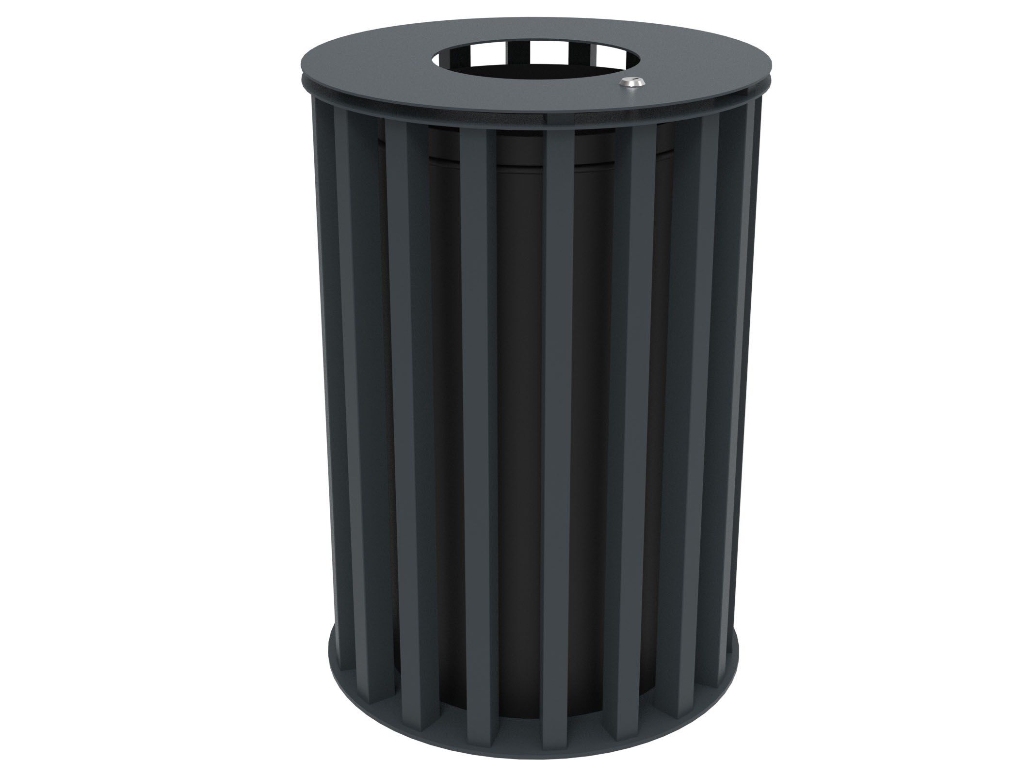 Оцинкованная стальная корзина для мусора с крышкой Lazzari Динамо ARCH-00087800 - Вид №40