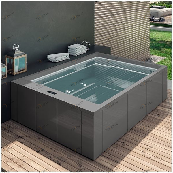 Бассейн Gruppo Treesse Muse Plus-V212I-SE прямоугольный встроенный серый PLUSV212ISE