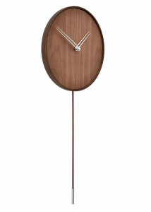 062640 Настенные часы i орех-сталь Nomon Swing