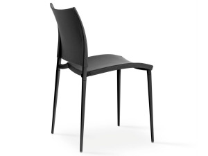 Штабелируемый стул с кожаной обивкой