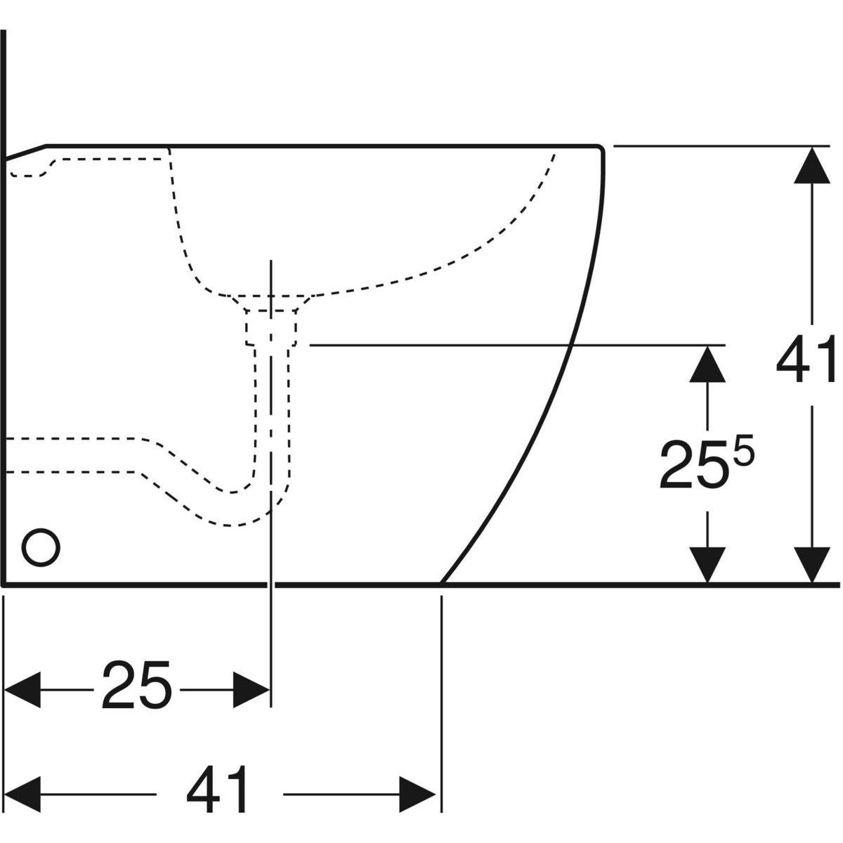 Биде провода стены до пола Geberit Citterio ARCH-00099416 - Вид №4