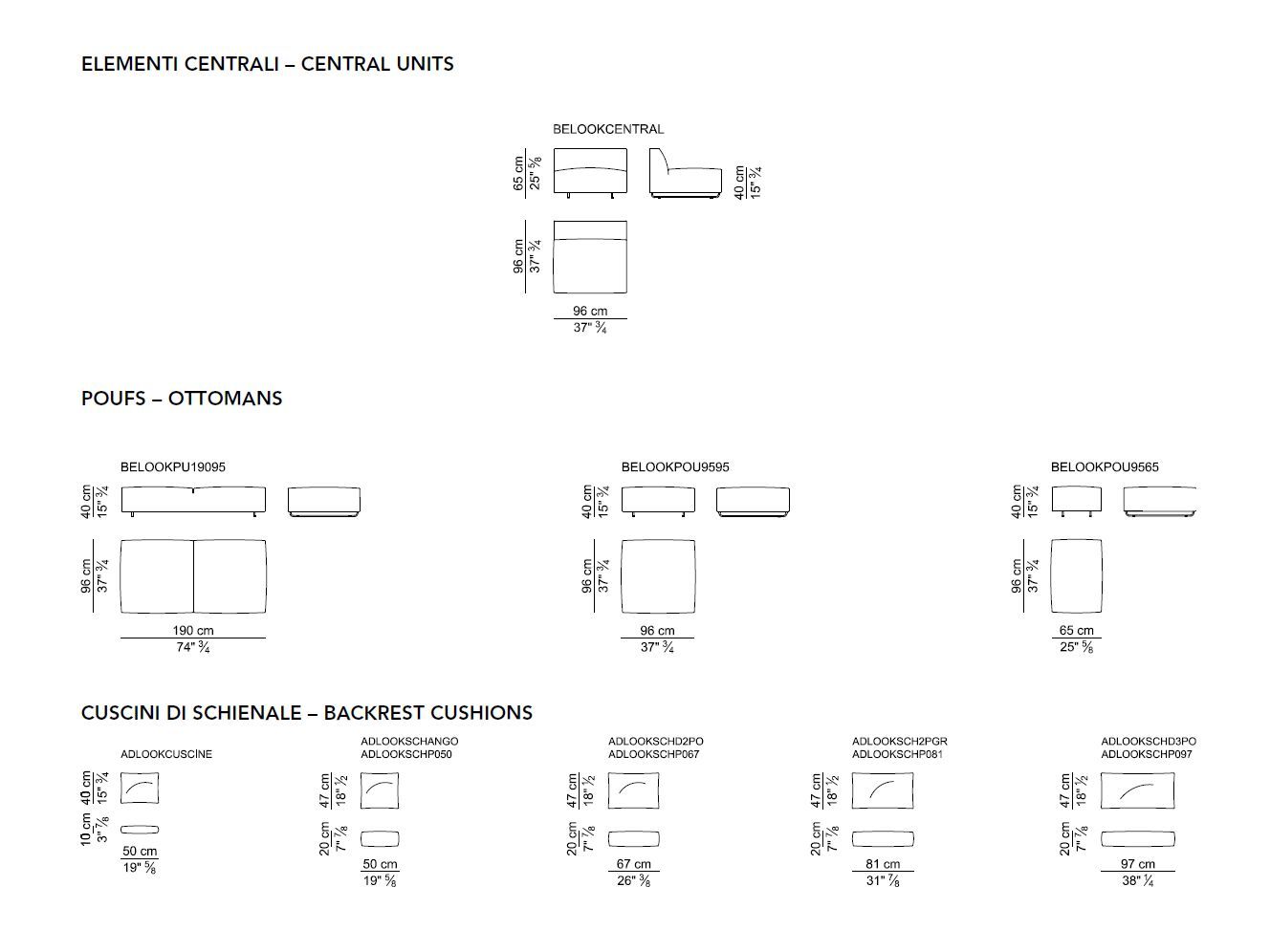 Модульный тканевый диван с полуостровом i 4 Mariani Look ARCH-00131152 - Вид №8