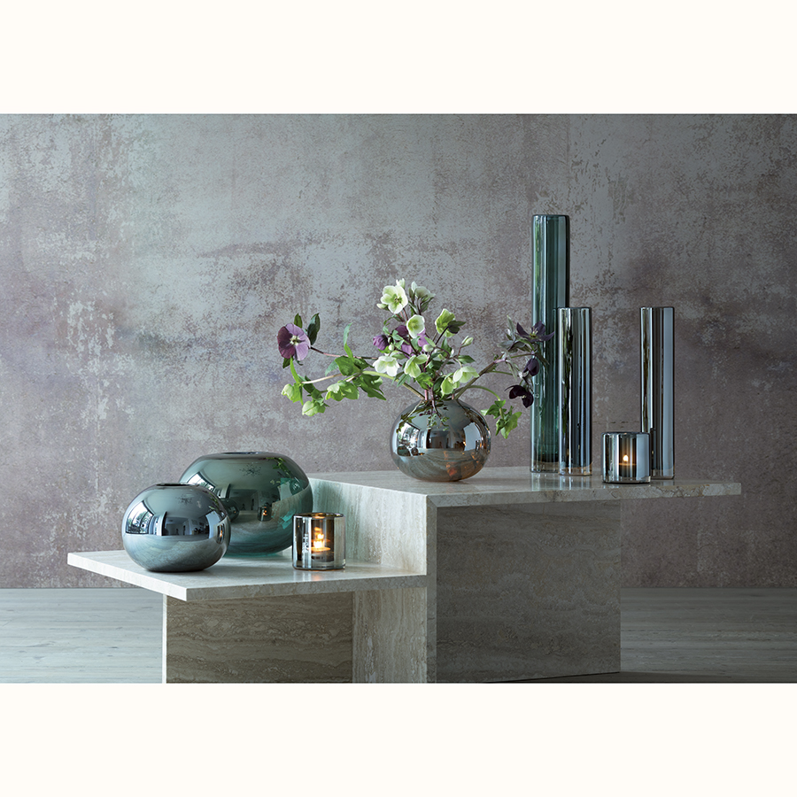 G1662-08-141 Подсвечник signature, epoque, 8,5 см, янтарь LSA International  - Вид №3