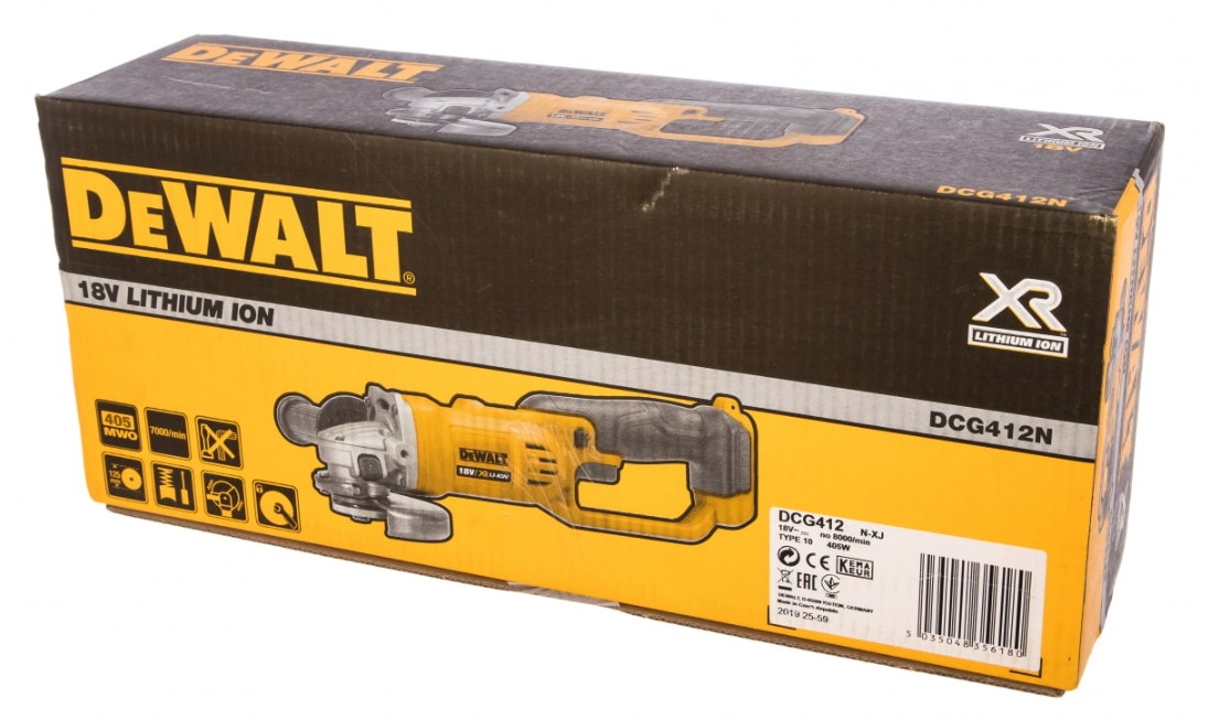 Углошлифовальная машина (УШМ) DeWalt DCG412N XR FLEXVOLТ 18/54V  , Без АКБ 5437921 STDN-0135268 - Вид №6