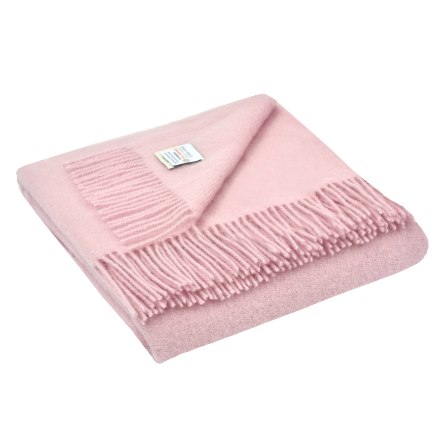 Плед шерстяной Dalia, 130х180 см, бледно-розовый MARZOTTO DALIA3826 - Вид №1