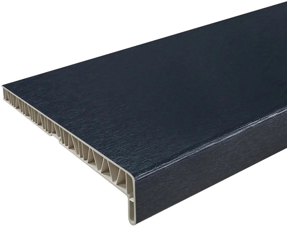 Подоконник FINEBER ПВХ 1500x200 мм антрацит для стильного интерьера 87893737