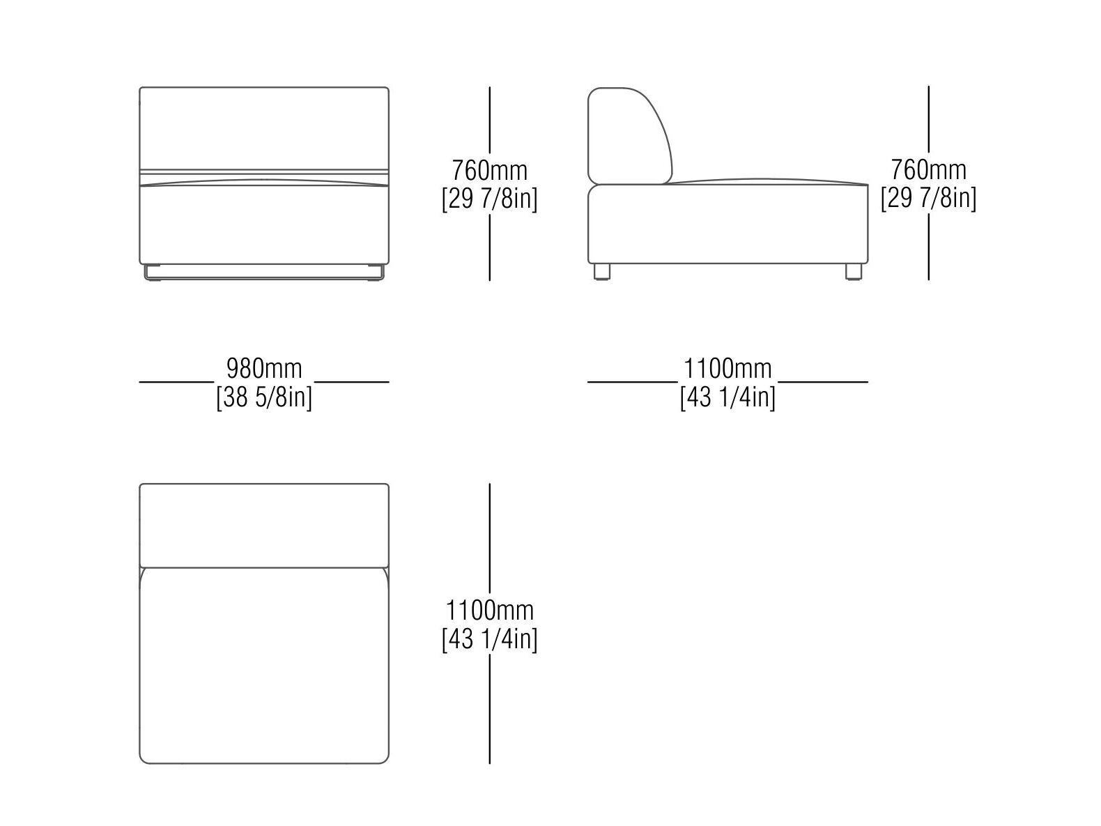 Модульный тканевый диван MisuraEmme CANNES ARCH-00010941 - Вид №7