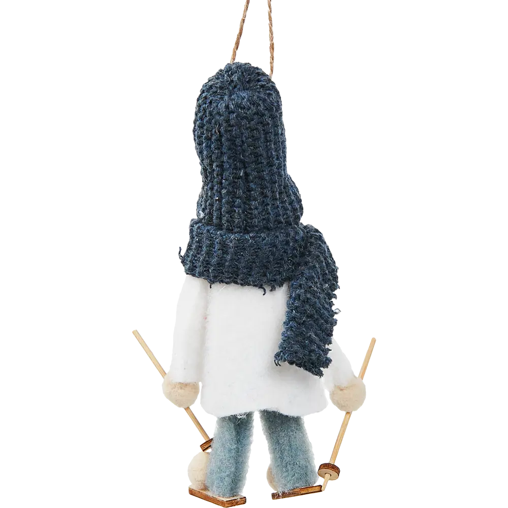 87036535 Елочная игрушка Лыжник 14x6 цвет синий STLM-1412969 Santreyd  - Вид №2