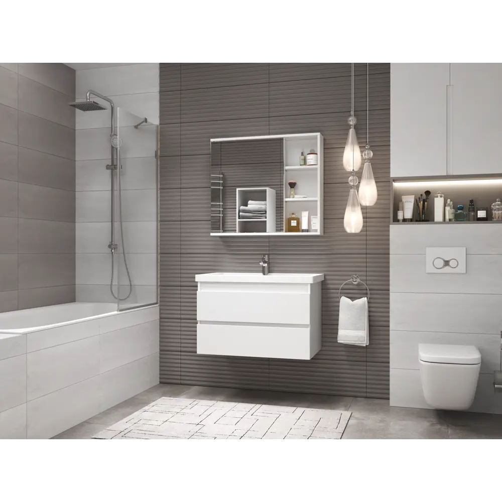 Зеркальный шкаф Vigo Matteo для ванной с системой хранения 83404380 STLM-0040960 - Вид №7