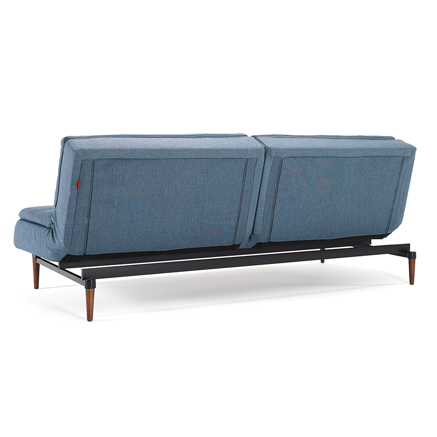 Диван Dublexo c ножками Styletto из темного дерева и черной рамой, индиго Innovation Living DUBLEXO558 - Вид №6