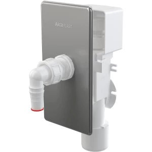 Сифон для стиральной машины с разрывным клапаном под штукатурку DN40 и DN50, нержавеющая сталь