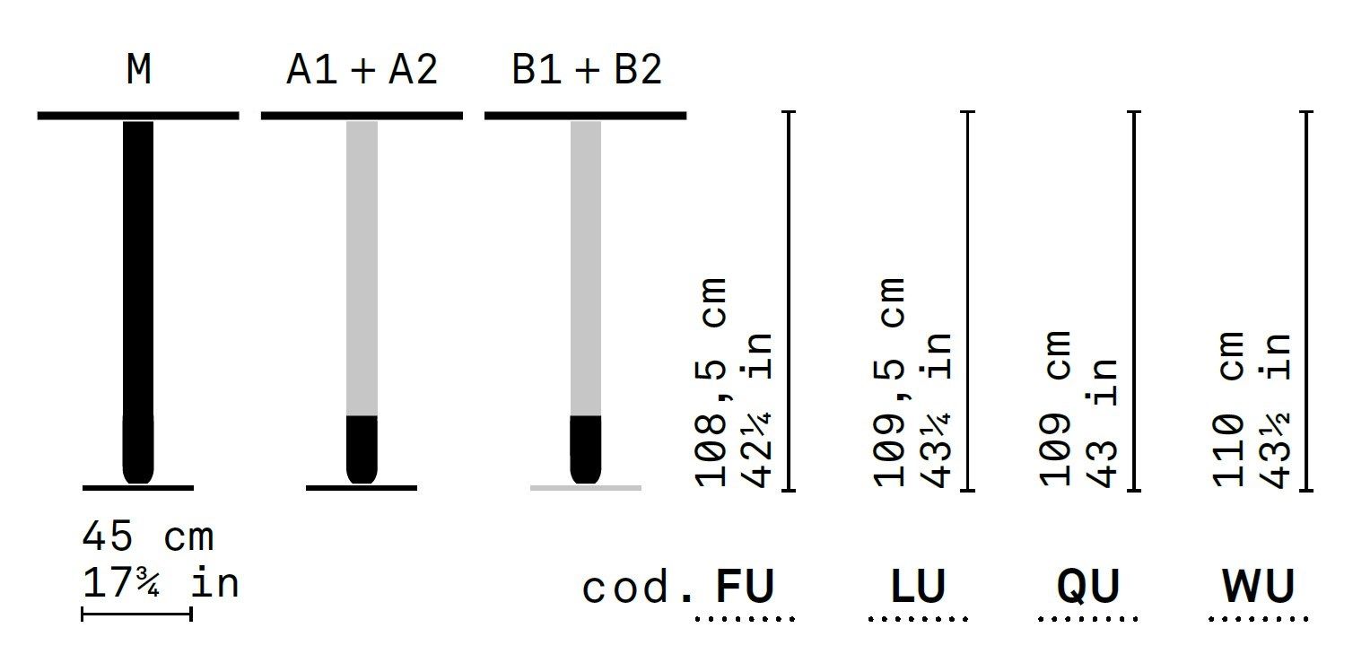 Высокий круглый стол Very Wood Cigar / Crayon ARCH-00058546 - Вид №1