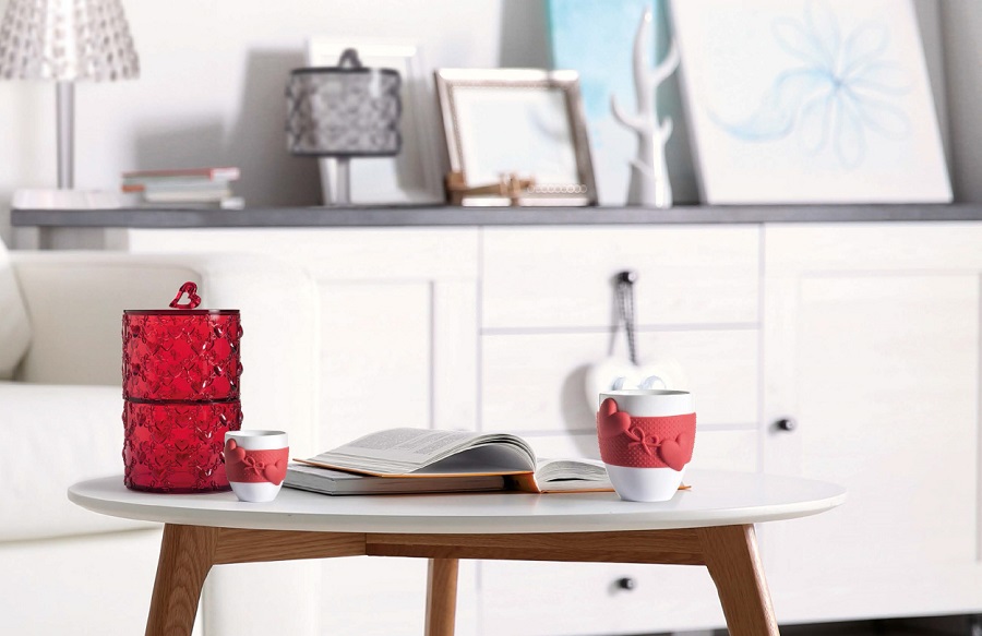 Набор из 2 чашек для кофе Love серый Guzzini 11490033 - Вид №2