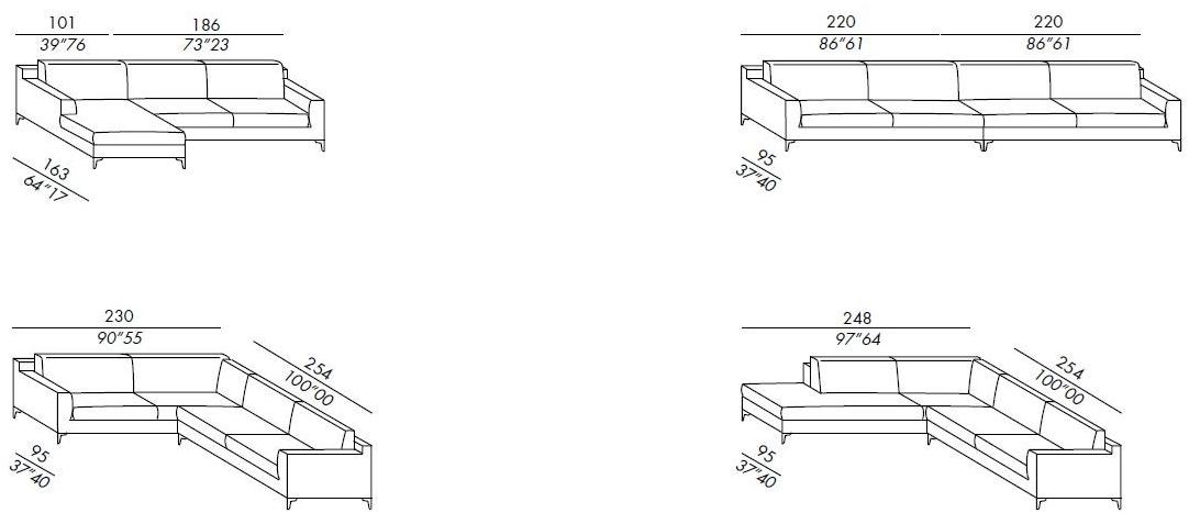 Meridiani Кожаный диван Prince sun-id-1366122 - Вид №3