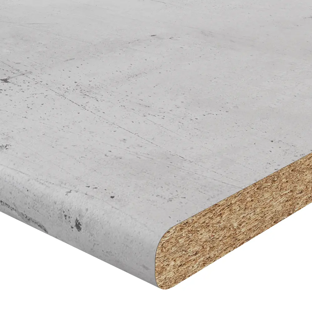 Столешница KONSENSA Фристайл 60x300x2.5 см ДСП цвет серый ДСП Прямой угол STLM-2034285 - Вид №2