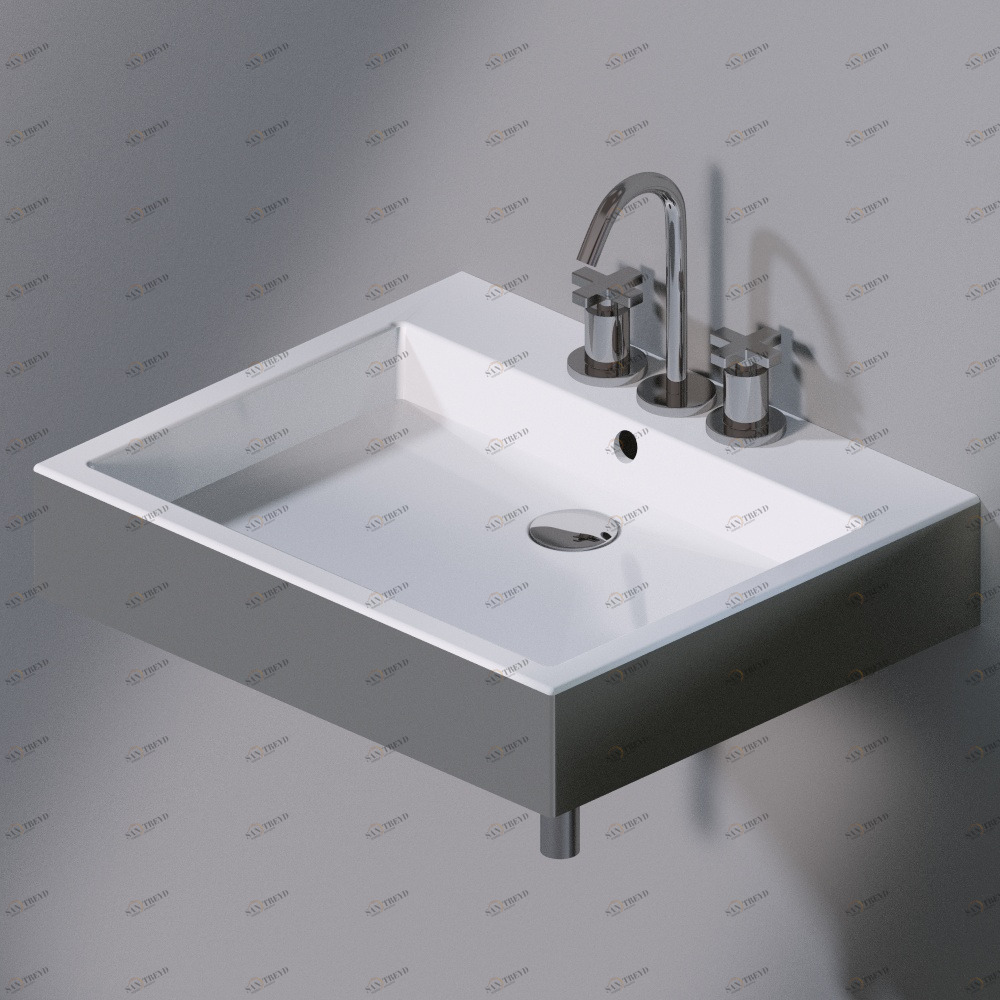 L255251 Подвесная раковина настенная прямоугольная A. e T. Italia AeT ITALIA 