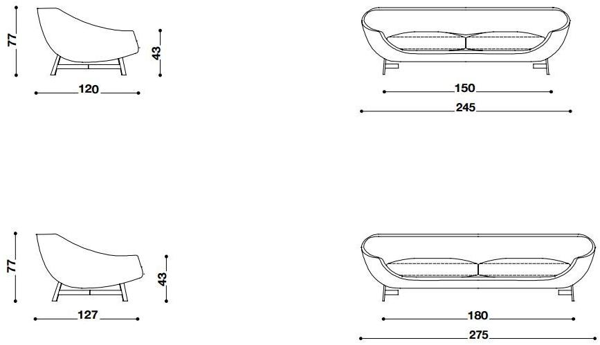 Désirée divani Съемный тканевый диван sun-id-1374868 - Вид №6