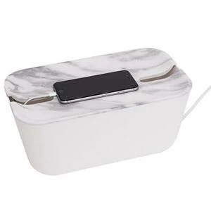 Органайзер для проводов Hideaway средний белый-серый 240108