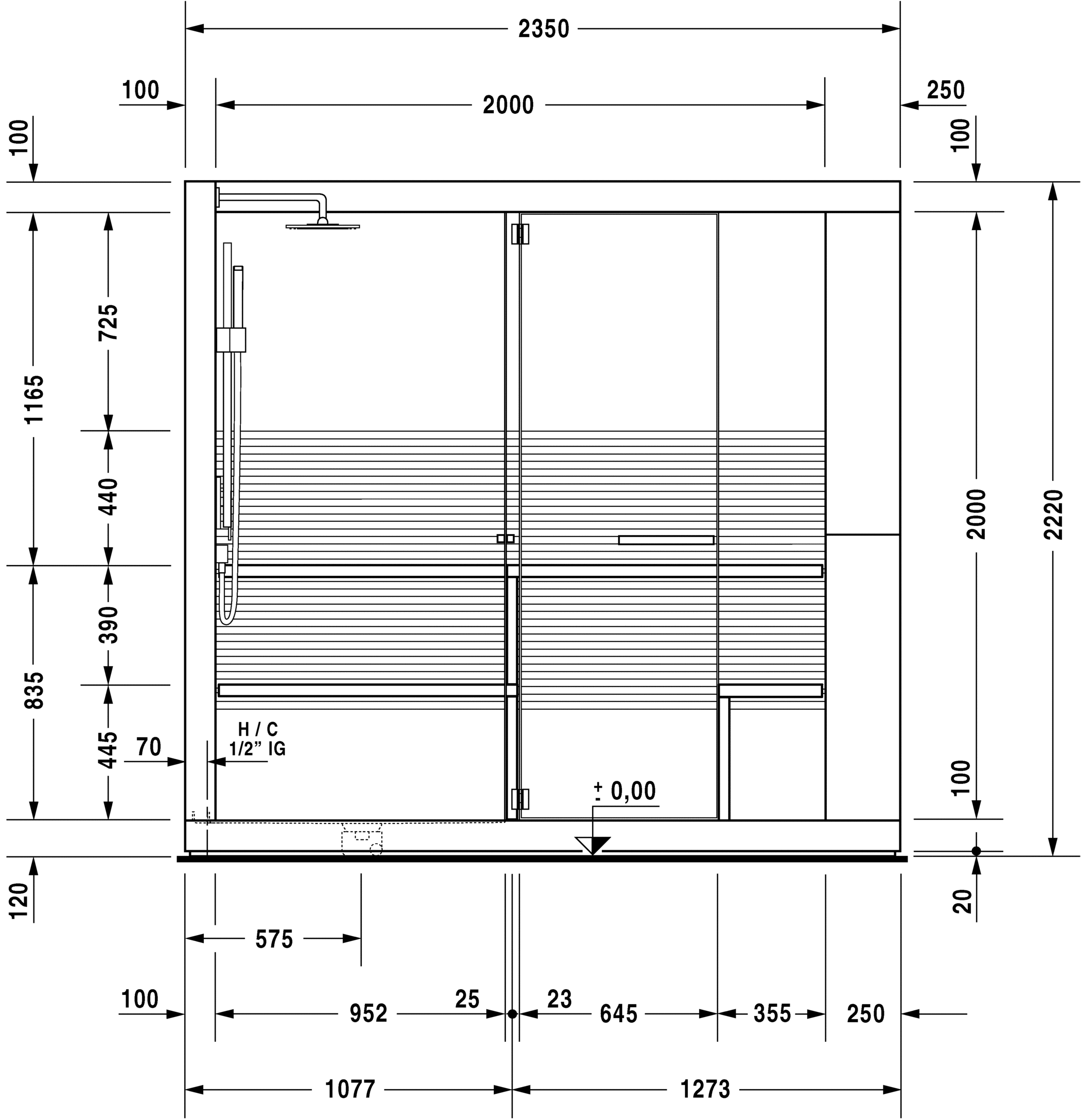 7504..002011000 Inipi Сауна Inipi Ama, отдельно стоящая Белый глянцевый декор Duravit  - Вид №3