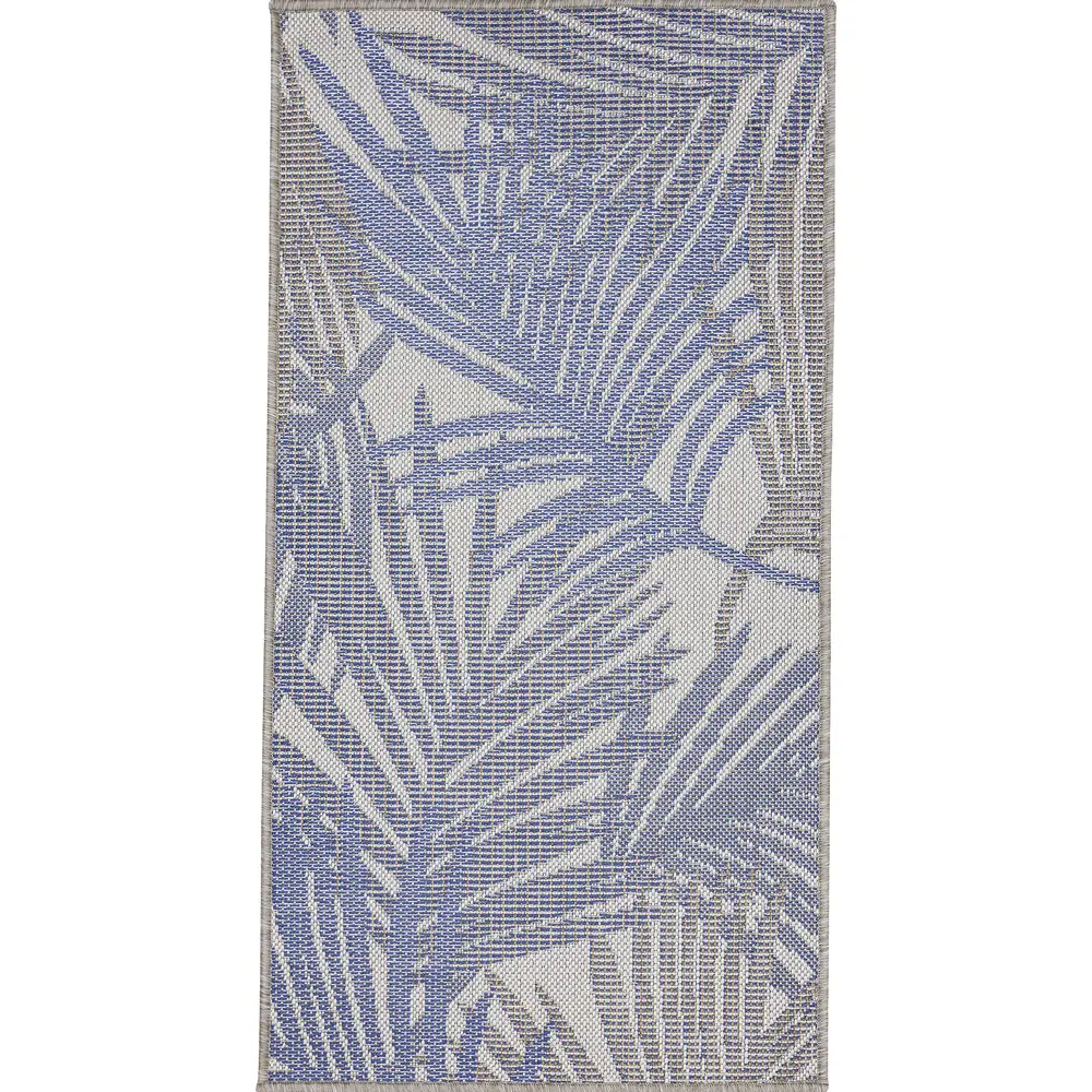 Циновка Дели 80x120 см полипропилен 84315_53111 цвет синий ROYALTAFT STLM-2158950 - Вид №1