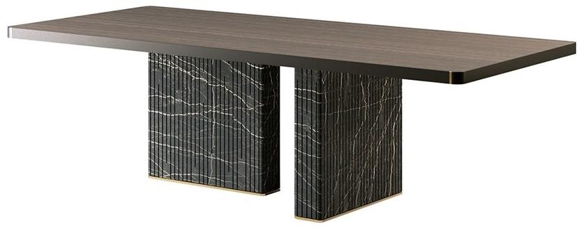 Paolo Castelli Прямоугольный стол из дерева и мрамора Nettuno sun-id-1478799 - Вид №2