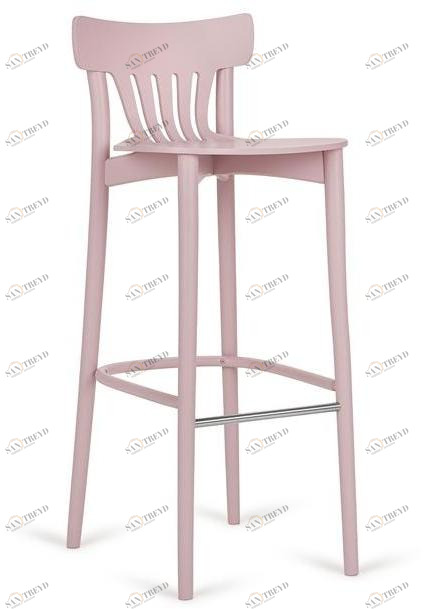 Paged Высокий лакированный табурет из дерева с подставкой для ног Corte sun-id-1435852