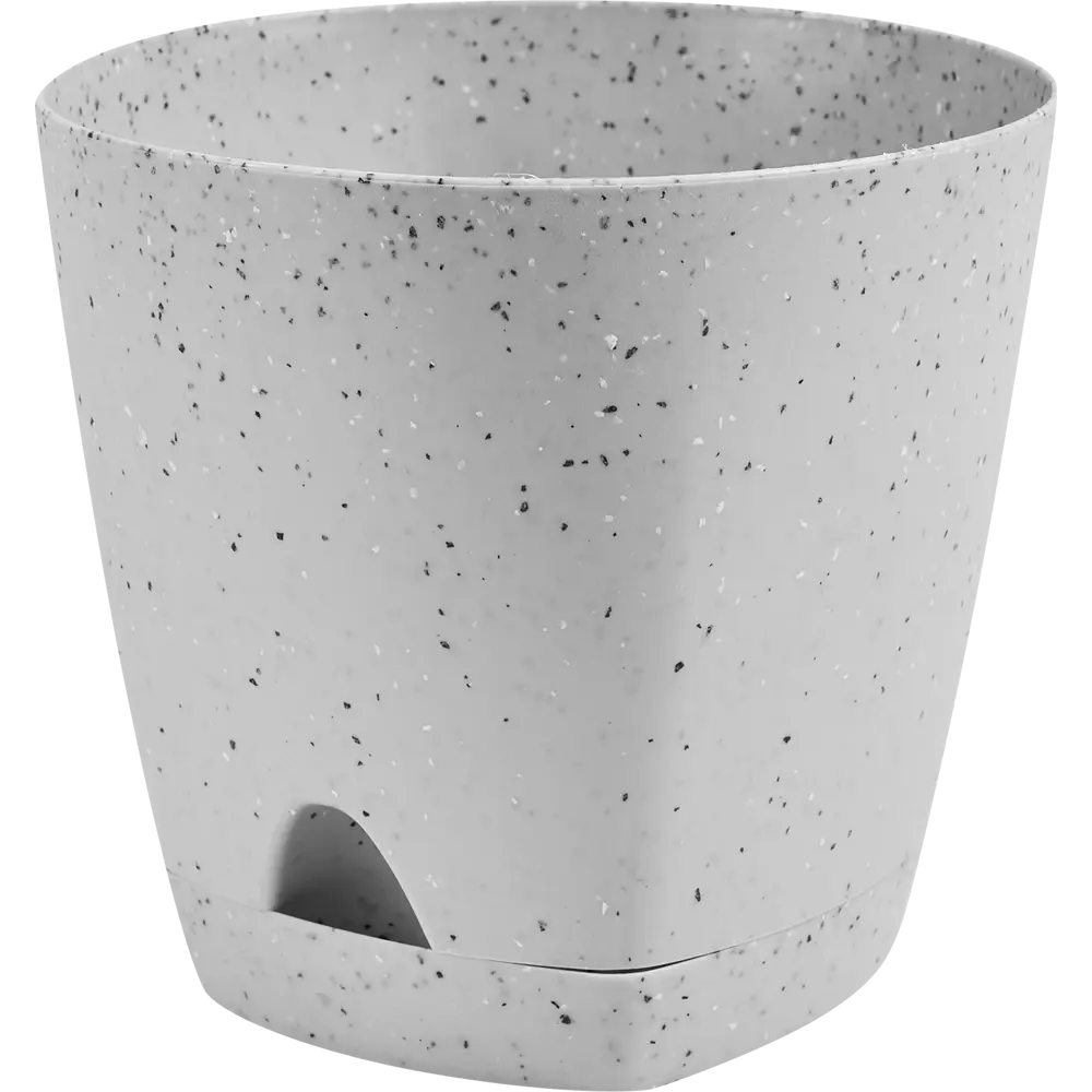 Горшок цветочный Ingreen Stone ø14 h13 см v1.35 л пластик серый STLM-2176373